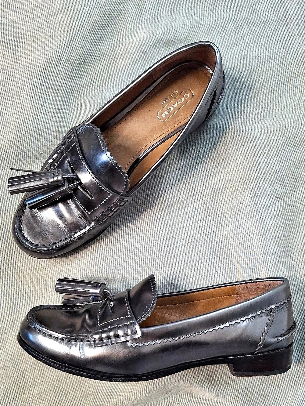Coach Haydee Tassel Loafer Black US 7 B